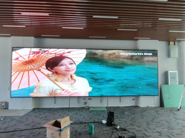 清水P1.53led小间距屏安装案例